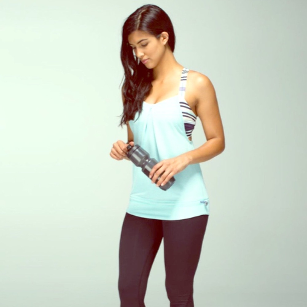 LULULEMON REST LESS TANK BUILT IN BRA